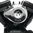 Load image into Gallery viewer, S&amp;S Cycle 01-15 Fuel-Injected Softail Stealth Air Cleaner Kit w/ Chrome Teardrop Cover - Main Product View