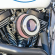 Load image into Gallery viewer, S&amp;S Cycle 01-17 BT Models Stealth Air Stinger Kit w/ S&amp;S Ring - Back View