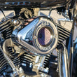 Load image into Gallery viewer, S&amp;S Cycle 01-17 BT Stealth Air Stinger Kit w/ Chrome Teardrop - Installation View