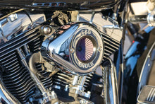 Load image into Gallery viewer, S&amp;S Cycle 01-17 BT Stealth Air Stinger Kit w/ Chrome Teardrop - Installation View