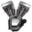 Load image into Gallery viewer, S&amp;S Cycle 07-16 Touring Models T111 T-Series Long Block Engine - Wrinkle Black - Side View