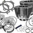 Load image into Gallery viewer, S&amp;S Cycle 07-17 BT 107in Bolt-In Big Bore Kit - Wrinkle Black - Main Product View