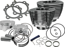 Load image into Gallery viewer, S&amp;S Cycle 07-17 BT 107in Bolt-In Big Bore Kit - Wrinkle Black - Main Product View