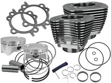 Load image into Gallery viewer, S&amp;S Cycle 07-17 BT Models 110in Sidewinder Big Bore Kit - Wrinkle Black - Main Product View