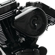 Load image into Gallery viewer, S&amp;S Cycle 07-17 BT Stealth Air Cleaner Kit w/ Black Teardrop Cover - Side View