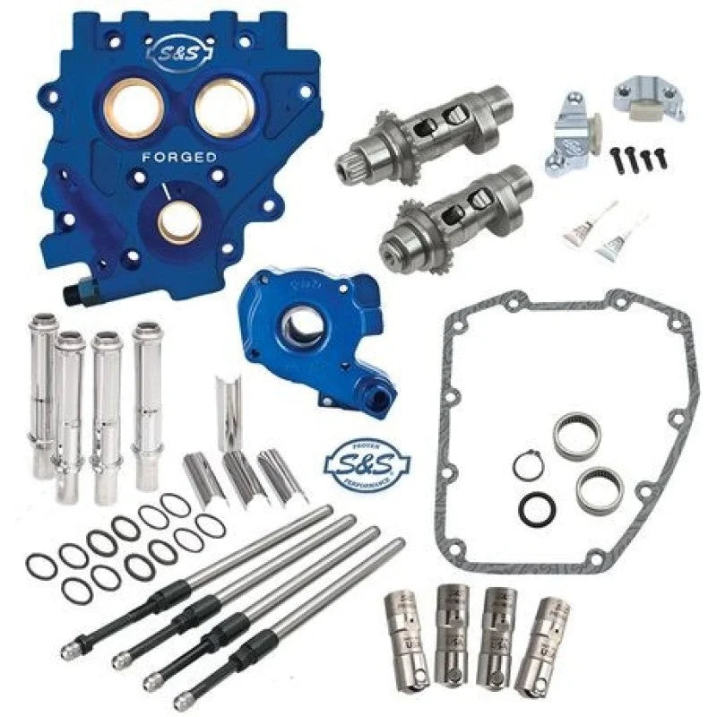 S&S Cycle 07-17 BT/2006 Dyna 551CE Easy Start Chain Drive Cam Chest Kit - Side View