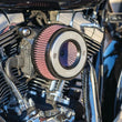 Load image into Gallery viewer, S&amp;S Cycle 08-16 Touring/16-17 Softail Stealth Air Stinger Kit w/ S&amp;S Ring - Back View