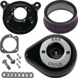 Load image into Gallery viewer, S&amp;S Cycle 08-17 Touring/16-17 Softails Models Stealth Air Cleaner Kit w/ Black Teardrop Cover - Main Product View
