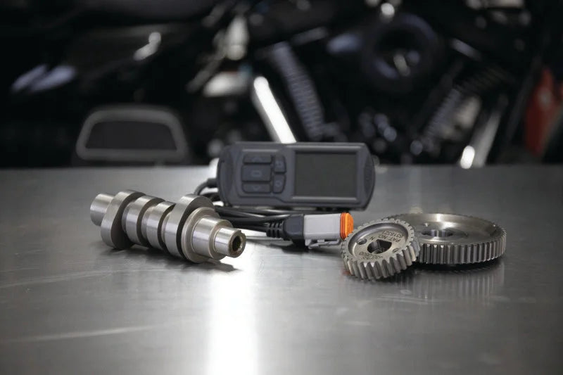 S&S Cycle 17-19 M8 Touring Models 475 Gear Drive Camshaft & Dynojet PV-3 Kit - Side View