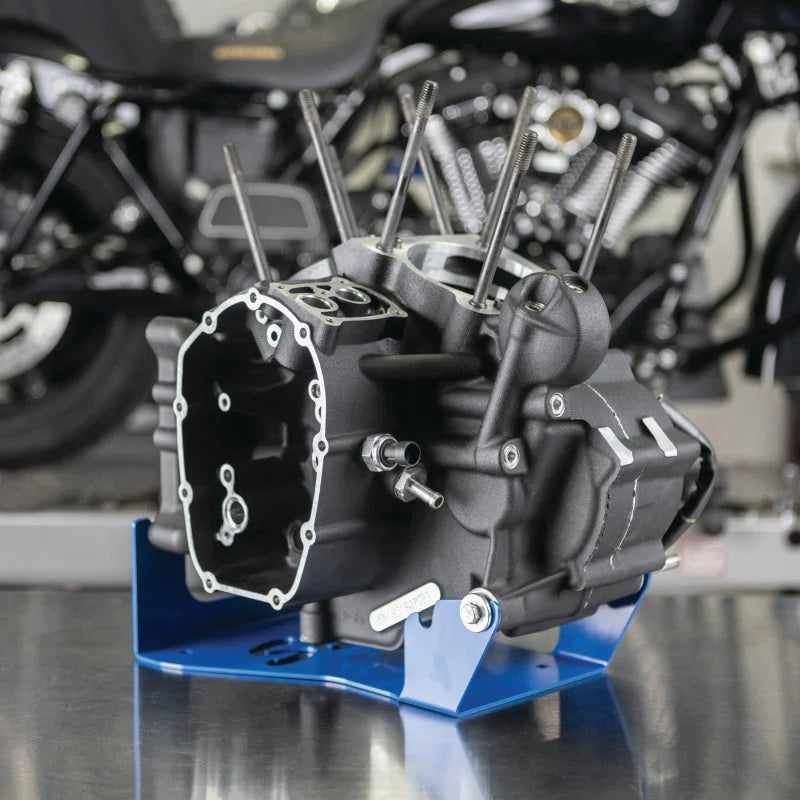 S&S Cycle 17-20 M8 Touring Engine Stand - Side View