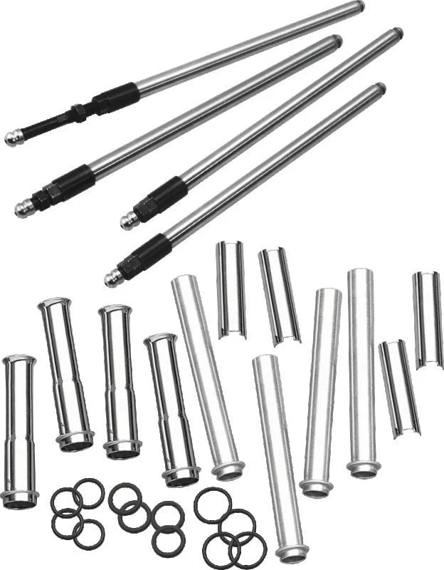 S&S Cycle 1999+ BT Stock Engine Height w/ 4.937in Length Cylinders Adjustable Pushrod Set - Main Product View