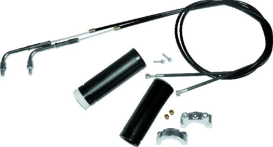 S&S Cycle 1in Handlebars 2-Cable Throttle Assembly Cable - 39in - Side View