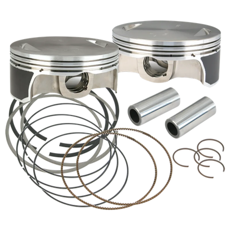 S&S Cycle 2007+ BT 4-1/8in FD Piston Set - .020in - Side View