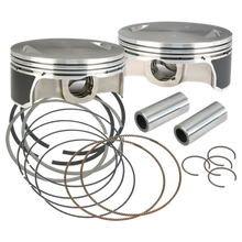 Load image into Gallery viewer, S&amp;S Cycle 2007+ BT 4-1/8in FD Piston Set - .020in - Side View