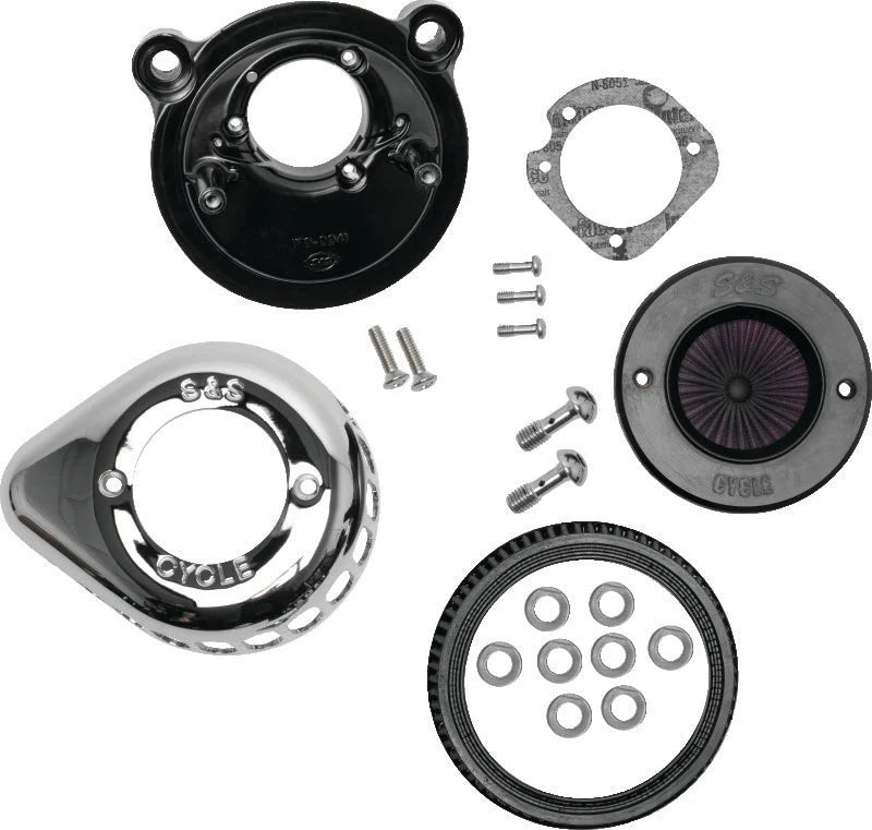 S&S Cycle 2007+ XL Models Stealth Air Stinger w/ Chrome Teardrop - Main Product View