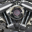 Load image into Gallery viewer, S&amp;S Cycle 2007+ XL Models Stealth Air Stinger w/ Chrome Teardrop - Side View