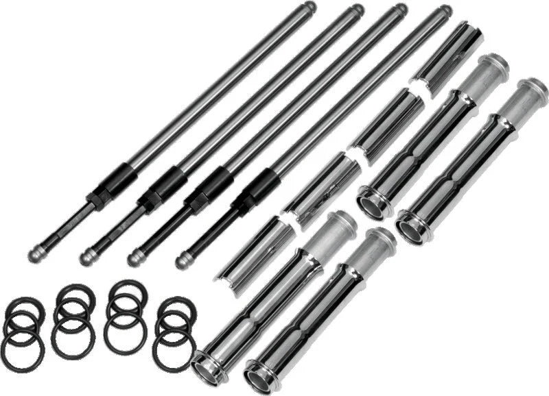 S&S Cycle 2017+ M8 Models Quickee Adjustable Pushrods w/ Cover Keepers - Main Product View