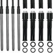 Load image into Gallery viewer, S&amp;S Cycle 2017+ M8 Models Quickee Pushrods w/ Gloss Black Covers - Main Product View