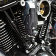 Load image into Gallery viewer, S&amp;S Cycle 2017+ M8 Models Quickee Pushrods w/ Gloss Black Covers - Side View