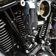 Load image into Gallery viewer, S&amp;S Cycle 2017+ M8 Models Quickee Pushrods w/ Gloss Black Covers - Side View