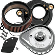 Load image into Gallery viewer, S&amp;S Cycle 2017+ M8 Models Stealth Air Cleaner Kit w/ Chrome Mini Teardrop Cover - Main Product View