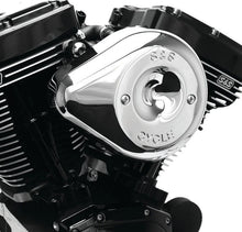 Load image into Gallery viewer, S&amp;S Cycle 2017+ M8 Models Stealth Air Cleaner Kit w/ Chrome Teardrop Cover - Main Product View