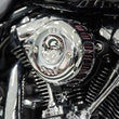 Load image into Gallery viewer, S&amp;S Cycle 2017+ M8 Models Stealth Air Cleaner Kit w/ Gloss Black Mini Teardrop Cover - Side View