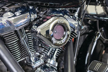 Load image into Gallery viewer, S&amp;S Cycle 2017+ M8 Models Stealth Air Stinger Kit w/ Chrome Teardrop - Installation View