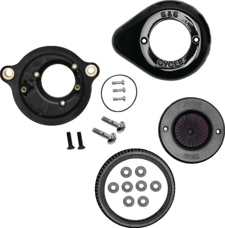 S&S Cycle 2017+ M8 Models Stealth Air Stinger Kit w/ Gloss Black - Main Product View