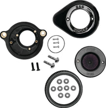 Load image into Gallery viewer, S&amp;S Cycle 2017+ M8 Models Stealth Air Stinger Kit w/ Gloss Black - Main Product View