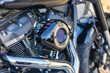 Load image into Gallery viewer, S&amp;S Cycle 2017+ M8 Models Stealth Air Stinger Kit w/ Gloss Black - Back View