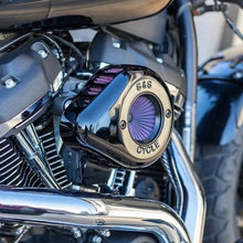 Load image into Gallery viewer, S&amp;S Cycle 2017+ M8 Models Stealth Air Stinger Kit w/ Gloss Black - Installation View