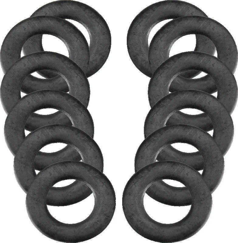 S&S Cycle .255in x .438in x .024in Rubber Coated Steel Flat Washer - 12 Pack - Main Product View