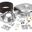Load image into Gallery viewer, S&amp;S Cycle 84-92 BT/86-90 Sportster Models Teardrop Chrome Air Cleaner Cover for S&amp;S Super E/G Carb - Main Product View