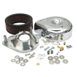 Load image into Gallery viewer, S&amp;S Cycle 84-92 BT/86-90 Sportster Models Teardrop Chrome Air Cleaner Cover for S&amp;S Super E/G Carb - Side View