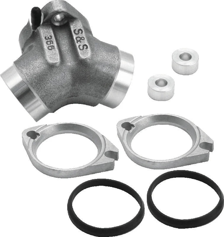 S&S Cycle 84-99 BT 1-7/8in 341 Manifold Conversion Kit - Side View