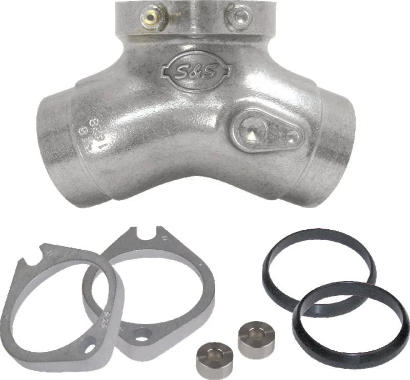 S&S Cycle 84-99 BT 1-7/8in 410 Manifold Conversion Kit - Side View