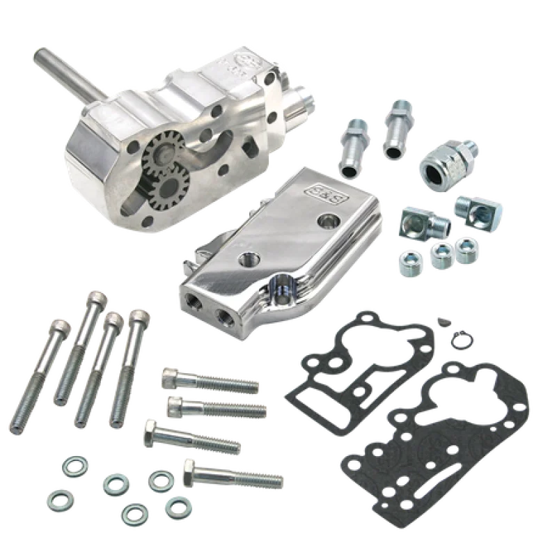 S&S Cycle 84-99 BT Billet Universal Oil Pump Only Kit - Side View