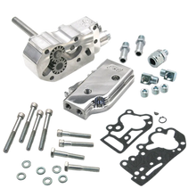 Load image into Gallery viewer, S&amp;S Cycle 84-99 BT Billet Universal Oil Pump Only Kit - Side View