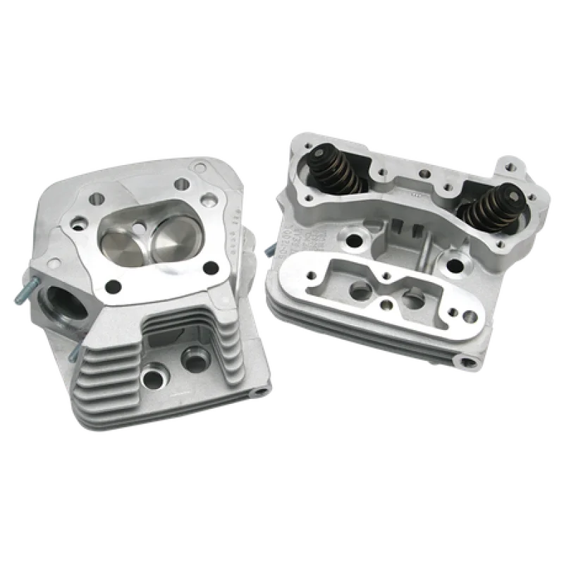 S&S Cycle 84-99 BT Performance Replacement Low Compression 82cc Cylinder Heads - Natural - Side View