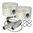 Load image into Gallery viewer, S&amp;S Cycle 84-99 BT w/ Stock Heads .020in 80in Cast Flat-Topped Replacement Piston Kit - Side View