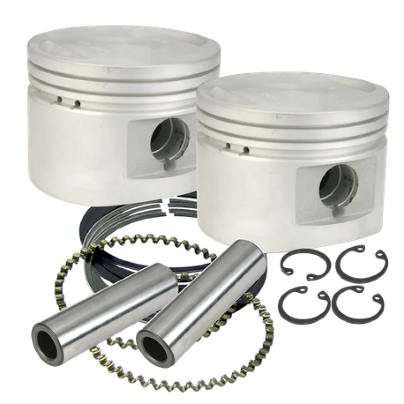 S&S Cycle 84-99 BT w/ Stock Heads Standard 80in Cast Flat-Topped Replacement Piston Kit