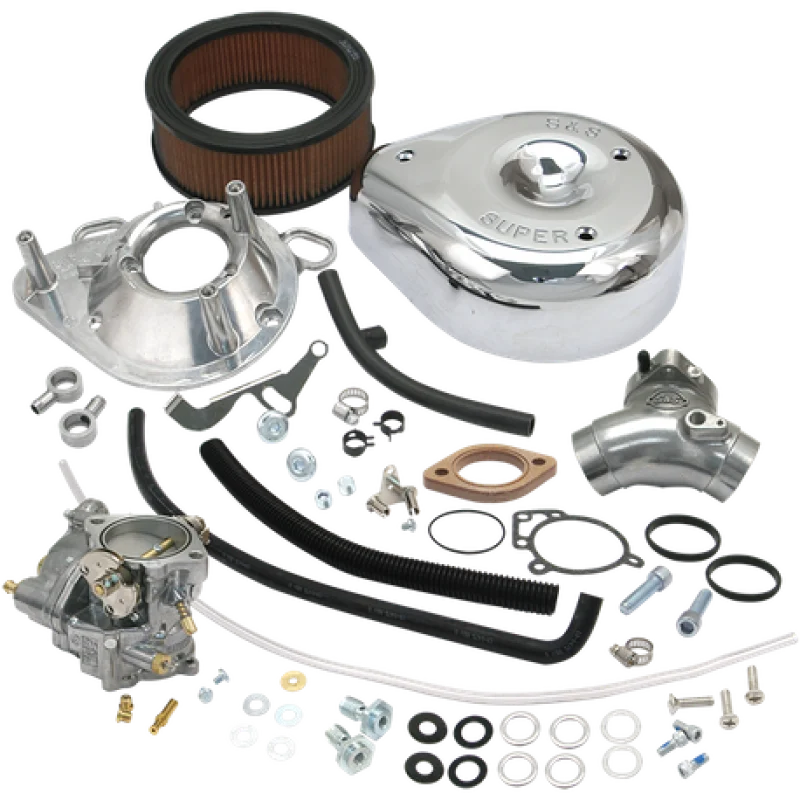 S&S Cycle 99-05 BT Super G Carburetor Kit - Side View