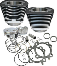 Load image into Gallery viewer, S&amp;S Cycle 99-06 BT 97in Big Bore Cylinder Kit - Wrinkle Black - Main Product View