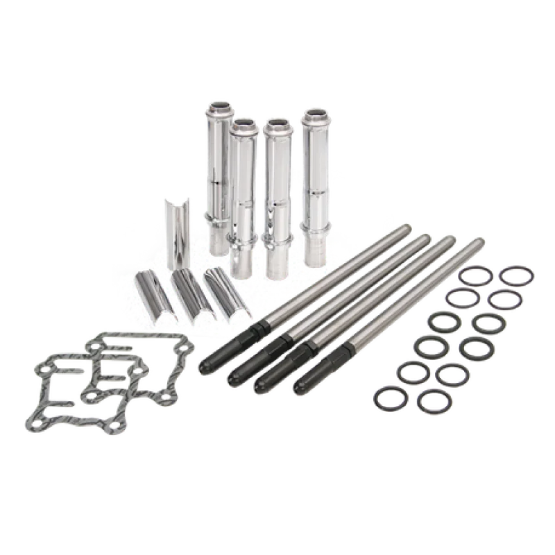 S&S Cycle 99-16 BT Adjustable Pushrod Kit - Side View