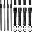 Load image into Gallery viewer, S&amp;S Cycle 99-17 BT Models Quickee Pushrods w/ Gloss Black Covers - Main Product View