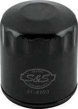 Load image into Gallery viewer, S&amp;S Cycle 99-18 BT/2017+ M8/X-Wedge Black Oil Filter - 12 Pack - Main Product View