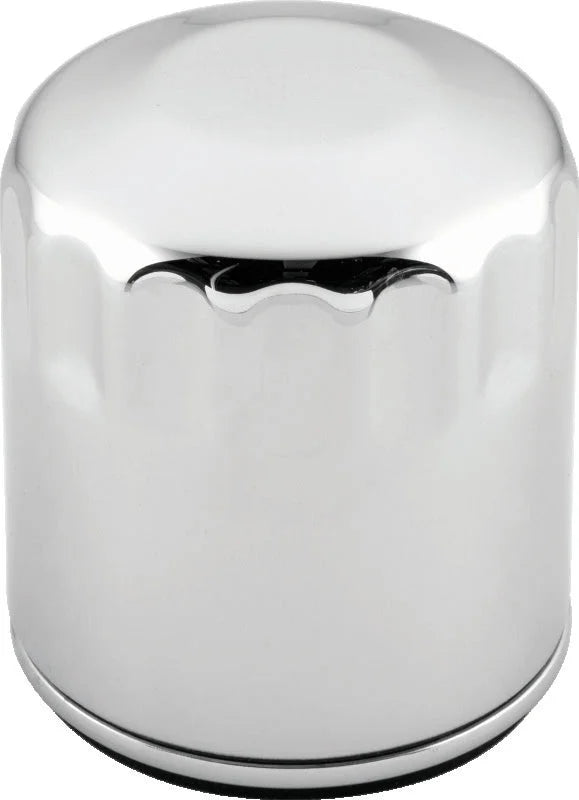 S&S Cycle 99-18 BT/2017+ M8/X-Wedge Chrome Oil Filter - 12 Pack - Main Product View