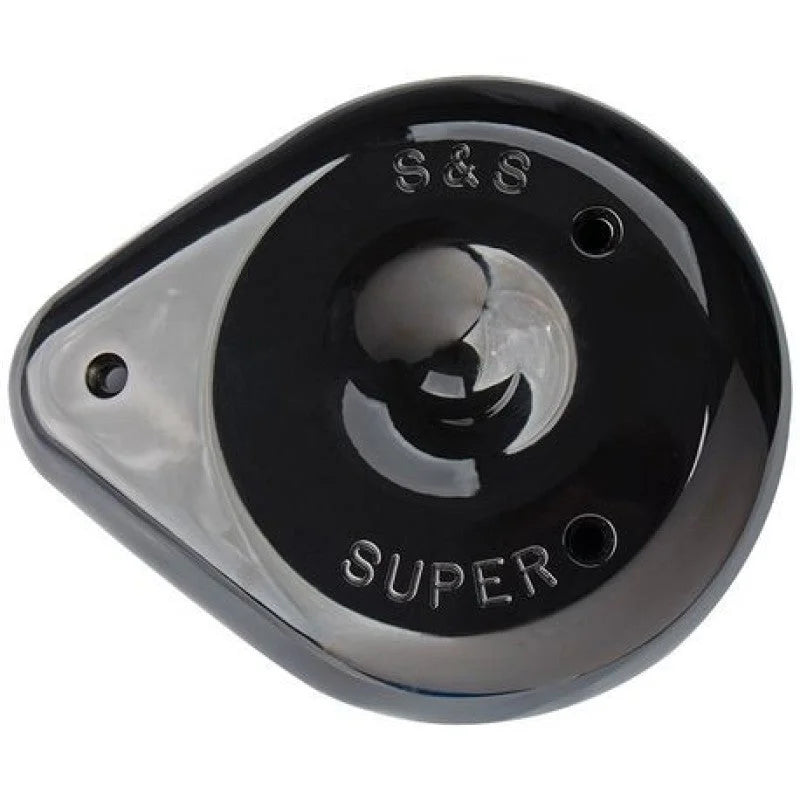 S&S Cycle Replacement Classic Teardrop Cover - Gloss Black - Side View