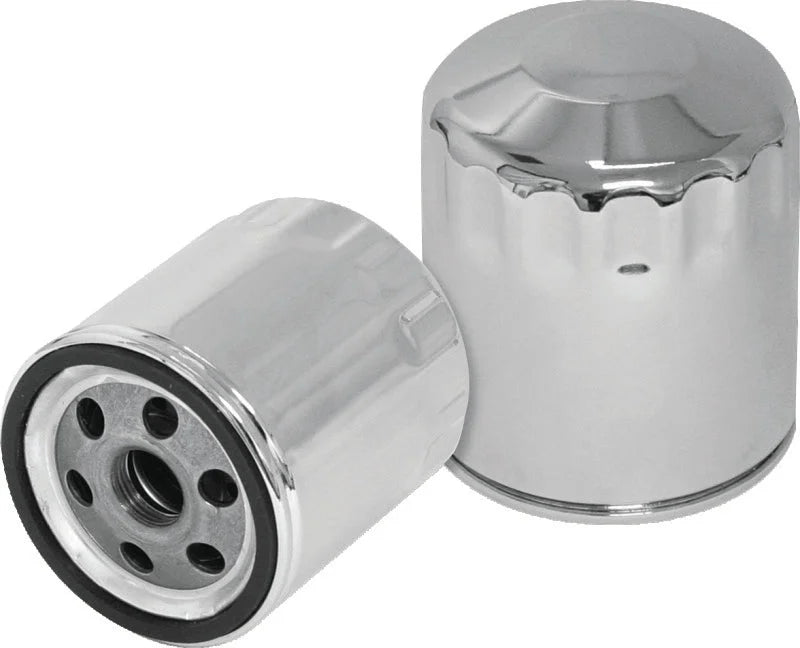 S&S Cycle Shovelhead Models Oil Filters - Chrome - 12 Pack - Main Product View